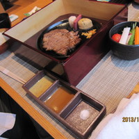 京都牛懐石 稲吉 - お得な『稲吉特製ステーキランチ』♪１２０ｇ（黒毛和牛らしい）