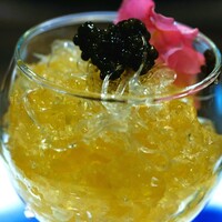 家寶 跳龍門 - 魚子醤拌魚翅上湯果厘