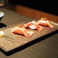 牛の達人 GINZA - 極め握り　3種、牛骨スープ