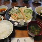 花月 - 野菜天ぷら定食¥1890