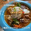 ハッピーカレー - 料理写真:2種あいがけカレー（鶏もも肉&栗豚ハラミ）1200円