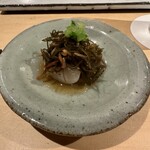 焼鳥 ひら野 - 帆立貝つぶ貝松前漬(☆☆☆☆)