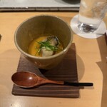 焼鳥 ひら野 - 牡蠣玉地蒸し(☆☆☆☆☆)