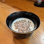 巽蕎麦 志ま平 - 「蕎麦の実のスープ」
