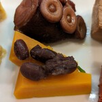 巽蕎麦 志ま平 - 煮蛸・南瓜いとこ煮