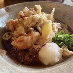 Udon Sueji - 鳥てんぶっかけ　900円