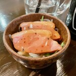 Shichifuku Niigataekimaeten - 御席料小鉢 カモ ３８０円