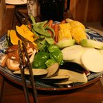 斑尾高原 ファミリーロッジ どんぐり村 - 豊富で新鮮な焼き野菜