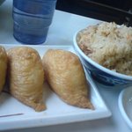 牧のうどん - いなり＆かしわごはん