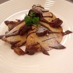 ラシーヌ - マロンのクレープ。中のクリームがマロンマラナーマラネストでした。
