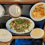 中華料理 唐韻 - 中華セット(青椒肉絲)