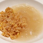 中国料理 星ヶ岡 - フカヒレ餡かけ炒飯