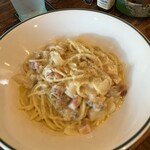 グリーンテーブル - クラムチャウダー風パスタ。ジャガイモが入っていて、けっこう重め。しばらくお腹が空かなかった。