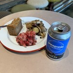 THE NUTS EXCHANGE - アップルクランブルケーキ、ビーツポテトサラダ、蓮根ときのこのなんちゃらｗ