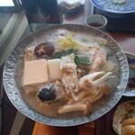 下関 春帆楼 東京店 - ふく御膳のふぐちり個鍋