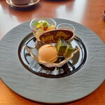 下関 春帆楼 - デザート盛り合わせ