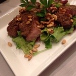 ラシーヌ - ディナー前菜！Tボーン燻製の前菜です！これ食べた後は次コーヒーだっけ？とタイムポケットに入りました！まだ前菜です！＿|￣|○凄過ぎ！