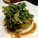 ビストロ　アギャット - 鮟鱇と白子のムニエル　ズワイ蟹とブロッコリーのピラフ　魚介を贅沢に使って仕上げたブイヤベースソース