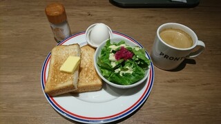 プロント - PRONT´S MORNING トーストセット ホットコーヒー