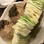 おでんと酒 十 - つくねとキャベツ