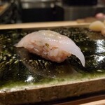 Meguro Sushi Hajime - カワハギ～カワハギの肝入り