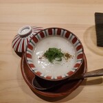 Meguro Sushi Hajime - 白子の茶碗蒸し