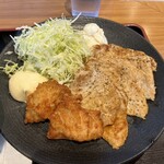 鐵一 - しょうが焼き+から揚げ2個