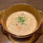 BARU 竹末 - 朝食セット(700円)の野菜スープ。