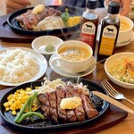 ステーキ食堂 かど家 - 復活！ハラミステーキ180g＋サラダスープ