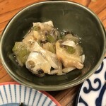 天ぷらすずき - つぶ貝わさび