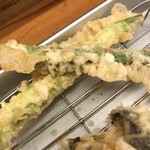 天ぷらすずき - アスパラ
