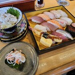 鮨覚 - ランチセット＋たつ刺＋あん肝軍艦