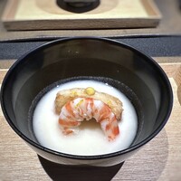 日本料理 TOBIUME - 海と畑「海老と海老」・・海老芋(山口）と才巻海老