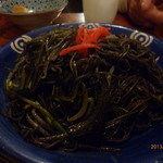 わらじ屋 - イカ墨そうめんチャンプルー