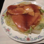 桃花林 - あわびのオイスターソース煮込み