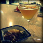 カクテルバー しろ - 2013.12.2　サイドカー。この日も色々つまみを出して下さいました。サービス良すぎ！！