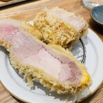 とんかつ成蔵 - リブロースかつ（岩中豚）、バラかつ（岩中豚）