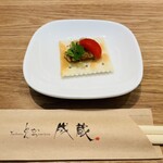 とんかつ成蔵 - プルドポークのカナッペ