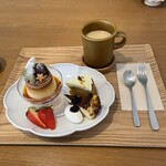 ハナ カフェ - クリスマススイーツプレートとアメリカンコーヒー