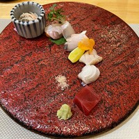 四季彩鉄板くさの - 造り。三日月のように