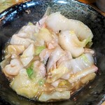 会飯よこ多 - 中華飯特盛の別盛り餡