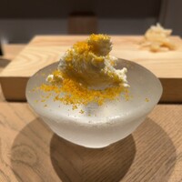 鮨 いつみ - カッティングチーズとカラスミ
