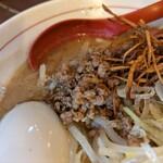 東京味噌らーめん 鶉 - 挽肉