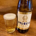 Izakaya Nanchan - 「瓶ビール」アサヒマルエフ中瓶。550円也。