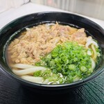 中央軒 - メニュー:かしわうどん(肉増し) ¥440(税込)