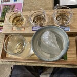 銀座熊本館 - 球磨焼酎呑み比べ(氷+炭酸水付き)