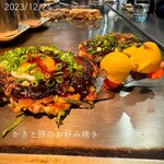 Okonomiyaki Komachi - ☺︎かきと豚のお好み焼き ¥1650