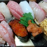 Sushi Tajima - 〇おまかせにぎり　3,400円(特選握り11カン、玉子)ρ( ^ｏ^)b_♪♪♪