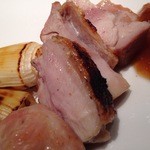 炭火鉄板焼　杜季 - 鶏　更にアップ