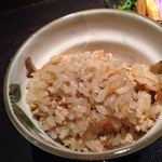 炭火鉄板焼　杜季 - きんぴらの炊き込みご飯　